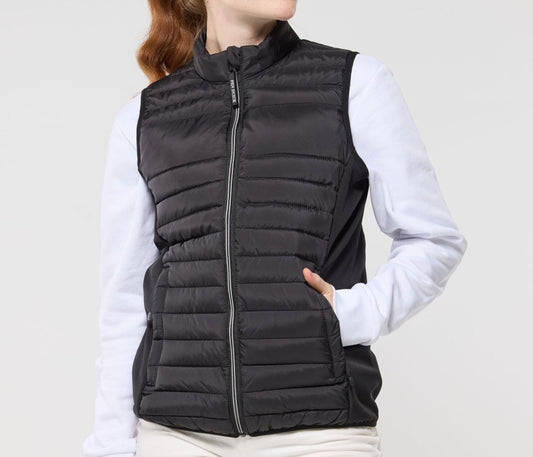 Bodywarmer bi-matière femme