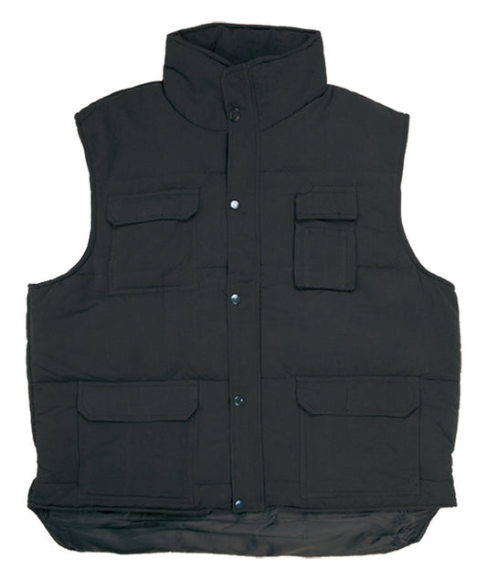 Bodywarmer de travail matelassé multi-poches — coloris Black #Couleur_Black