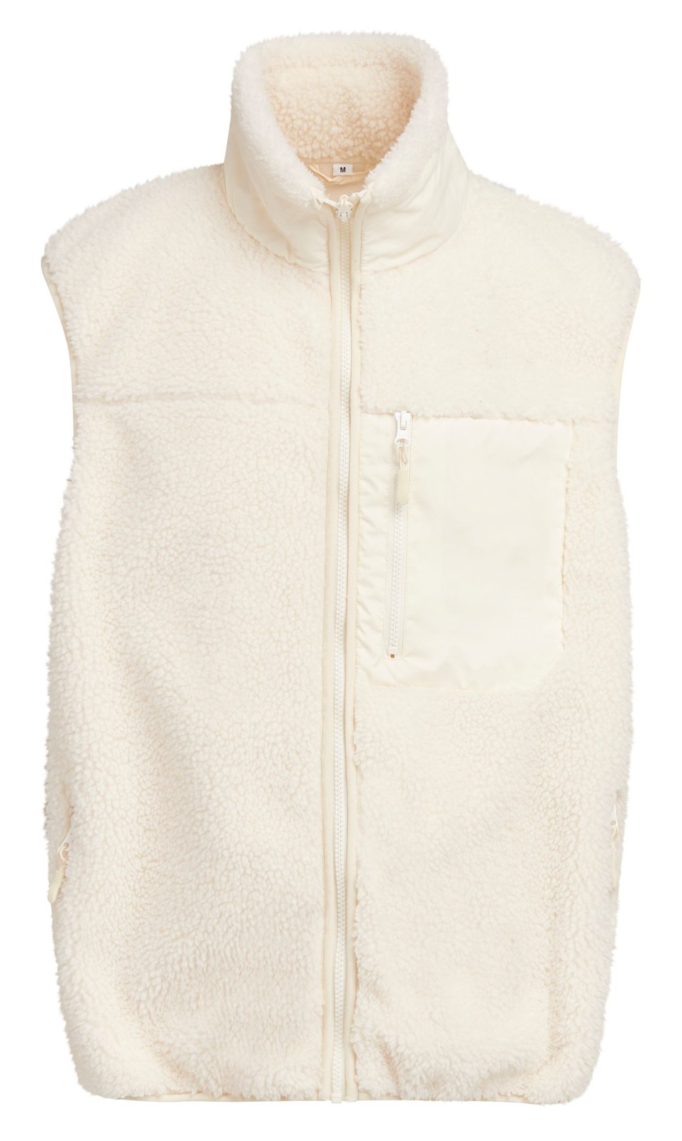 Bodywarmer polaire coupe-vent 400 g/m² — coloris White Sand #Couleur_White-Sand