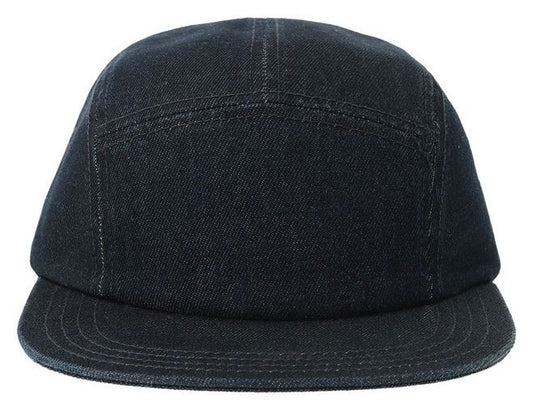 Casquette 5 pans en denim 280 g/m² — coloris Dark Denim #Couleur_Dark-Denim