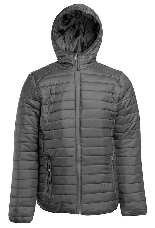 Doudoune légère à capuche homme — coloris Titanium #Couleur_Titanium