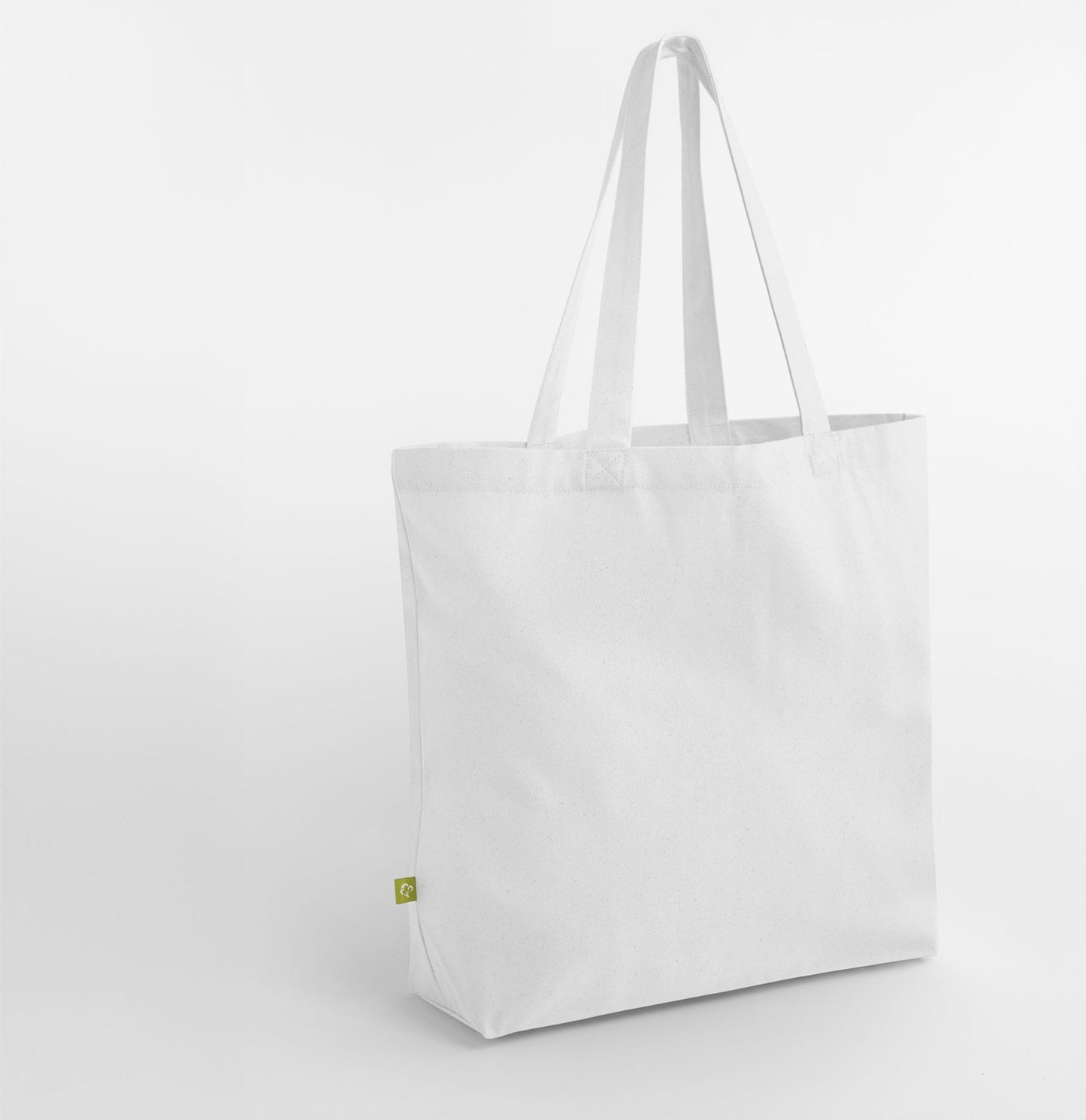 Grand sac shopping en coton organique — coloris White #Couleur_White