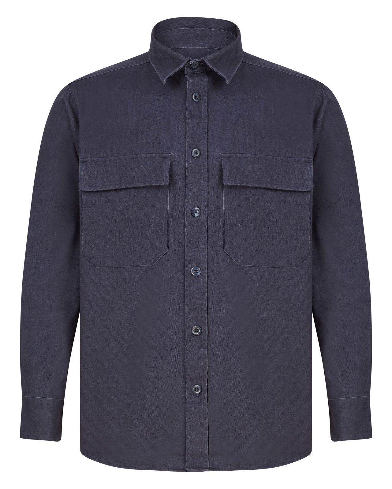 Surchemise en coton 265 g/m² — coloris Navy #Couleur_Navy