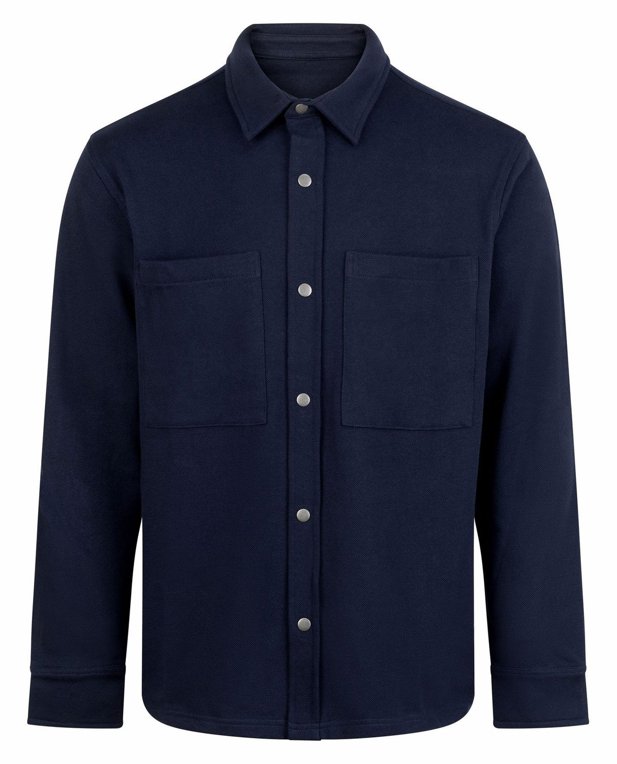 Surchemise en maille piquée 320 g/m² — coloris Navy #Couleur_Navy