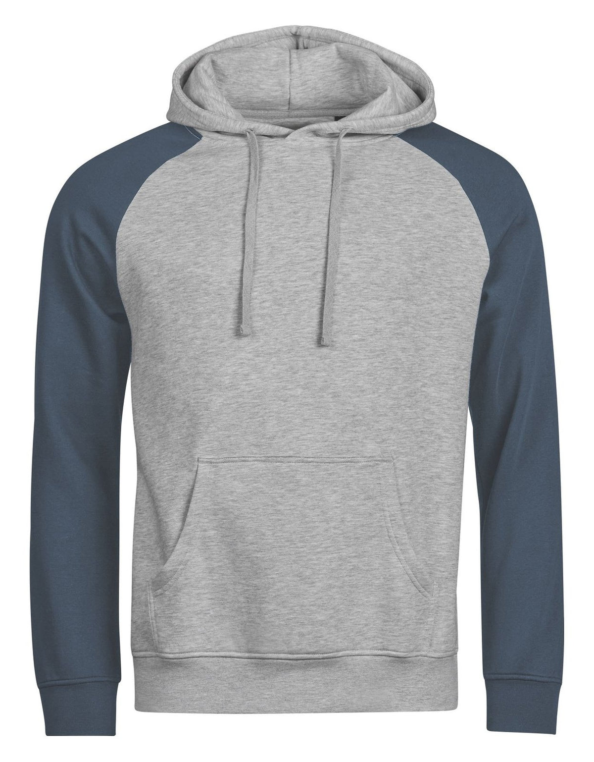 Sweat à capuche bicolore — coloris Heather Grey / Ink #Couleur_Heather-Grey-/-Ink