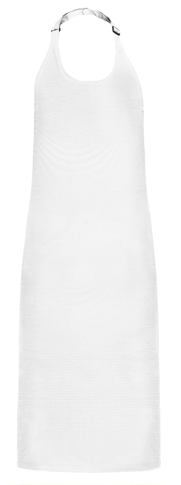 Tablier à bavette 100% coton — coloris White #Couleur_White