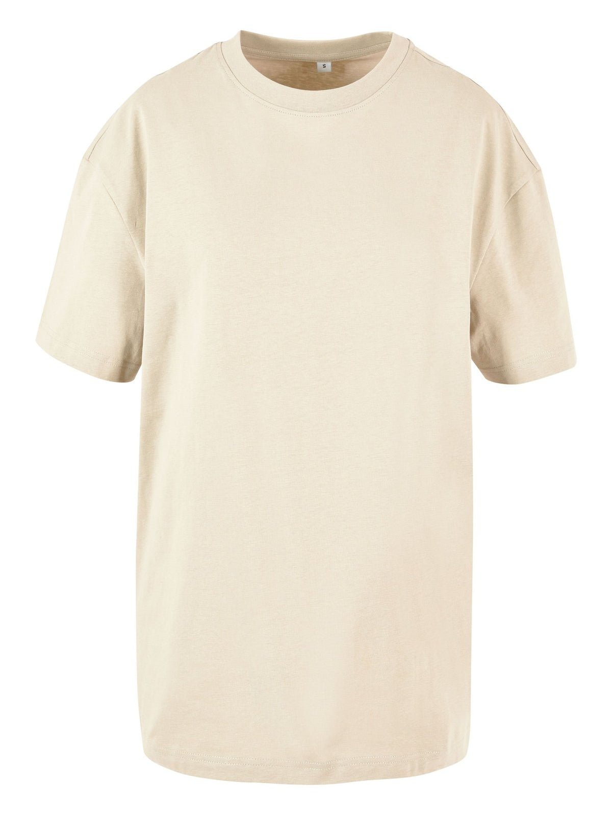Tee-shirt oversize femme 220 g/m² — BUILD YOUR BRAND LADIES OVERSIZED BOYFRIEND TEE — coloris White Sand #Couleur_White-Sand