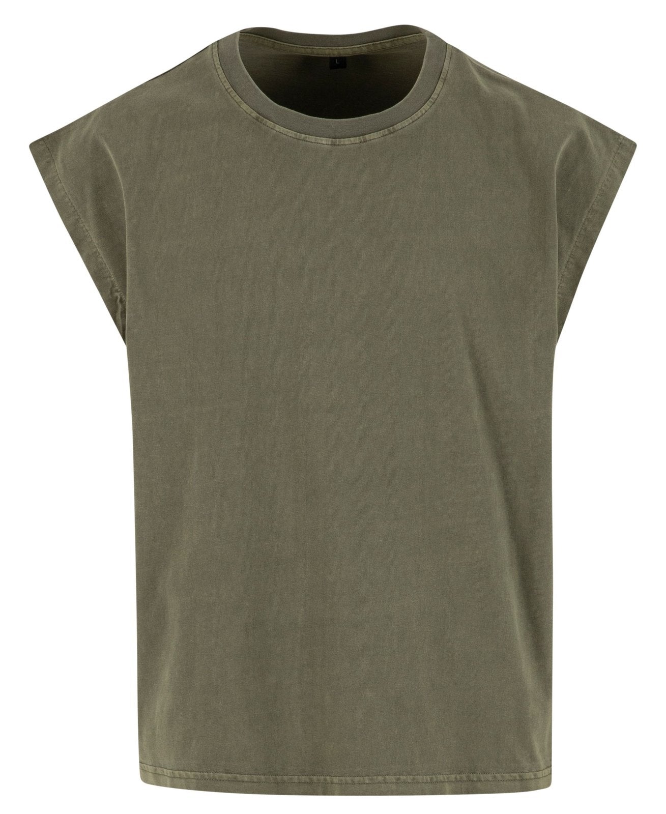 Tee-shirt sans manche vintage 240 g/m² — coloris Warm Khaki #Couleur_Warm-Khaki