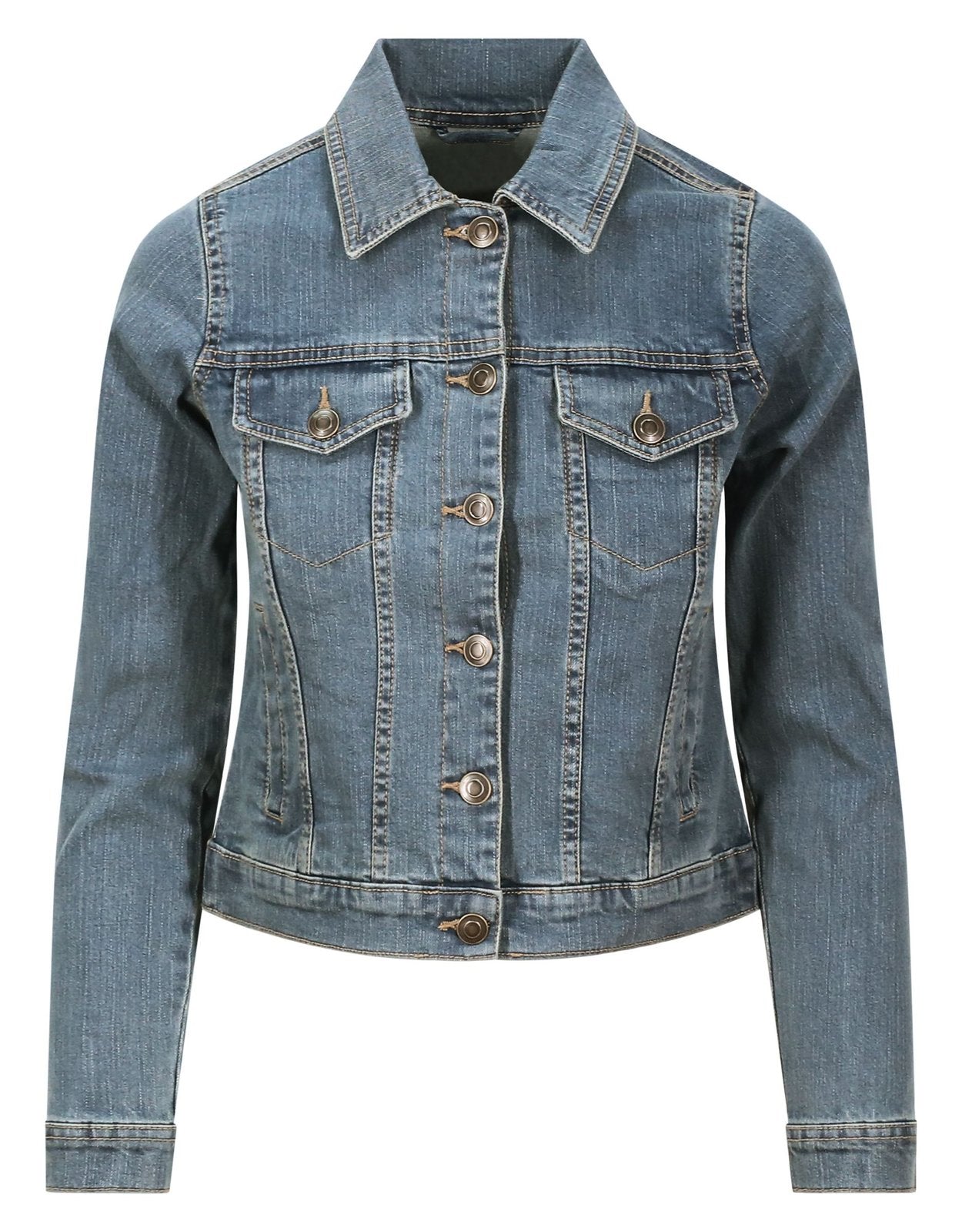 Veste en jean femme 360 g/m² — coloris Light Blue Wash #Couleur_Light-Blue-Wash