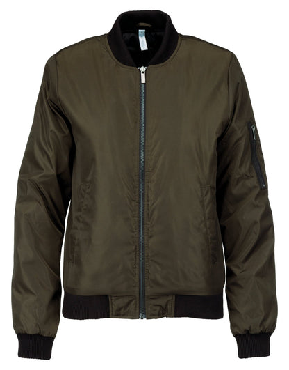 Blouson bomber femme — coloris Deep Khaki #Couleur_Deep-Khaki