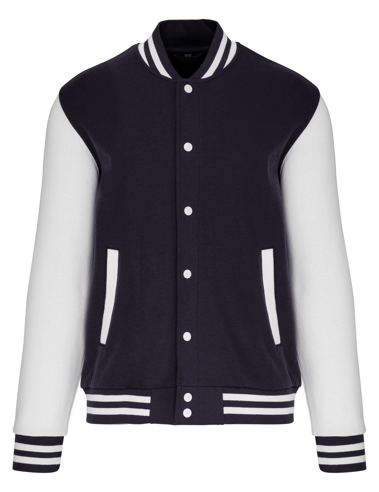 Blouson molleton teddy enfant — coloris Navy / White #Couleur_Navy-/-White