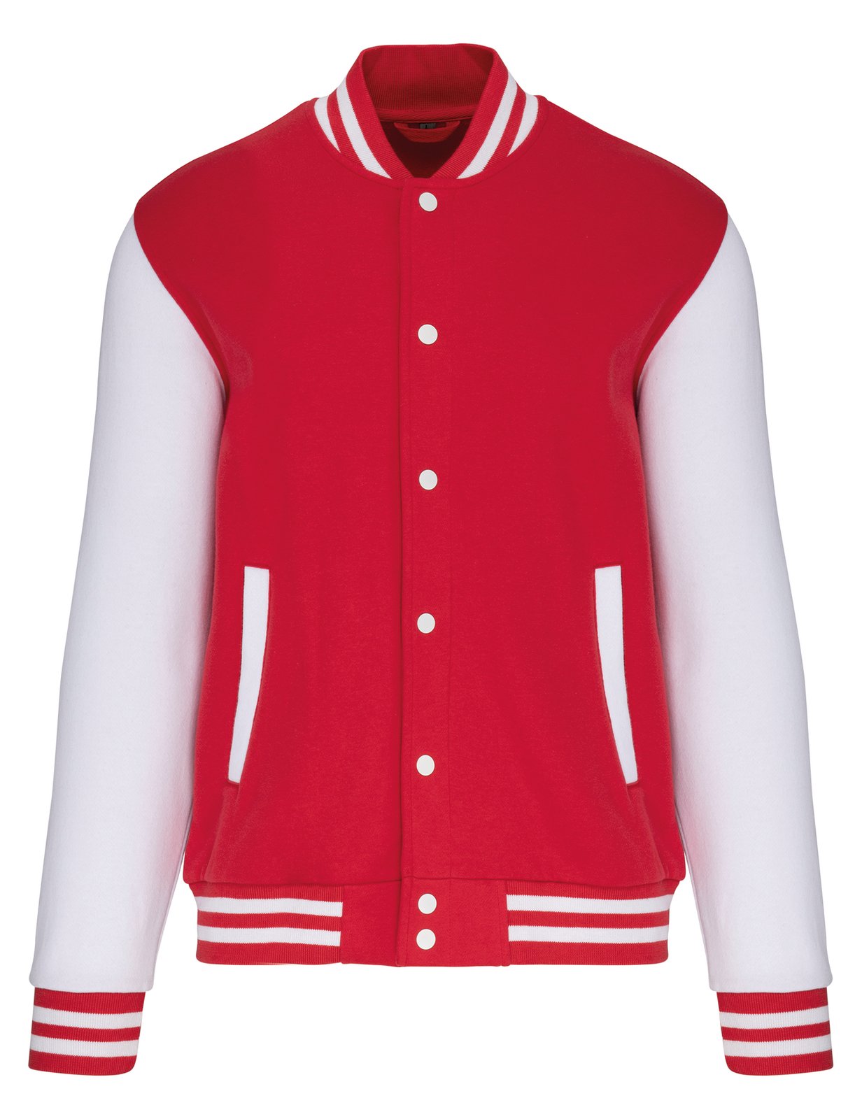Blouson molleton teddy enfant — coloris Red / White #Couleur_Red-/-White