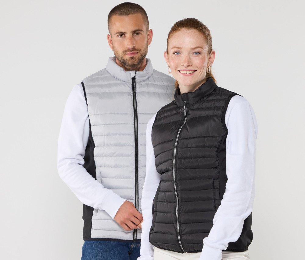 Bodywarmer bi-matière femme 