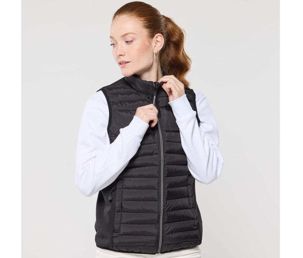 Bodywarmer bi-matière femme 