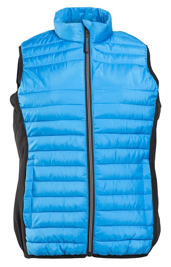 Bodywarmer bi-matière femme  — coloris Sport Blue / Black #Couleur_Sport-Blue-/-Black