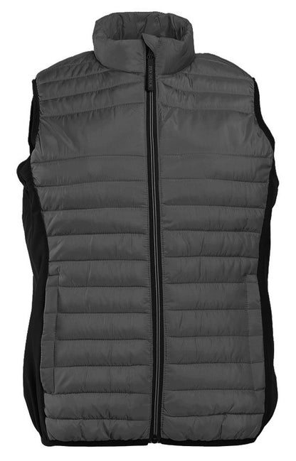 Bodywarmer bi-matière femme  — coloris Titanium / Black #Couleur_Titanium-/-Black