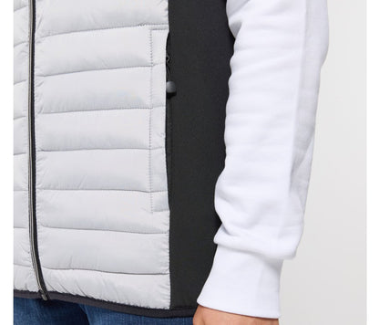 Bodywarmer bi-matière homme 