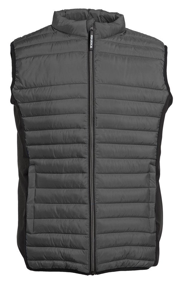 Bodywarmer bi-matière homme  — coloris Titanium / Black #Couleur_Titanium-/-Black