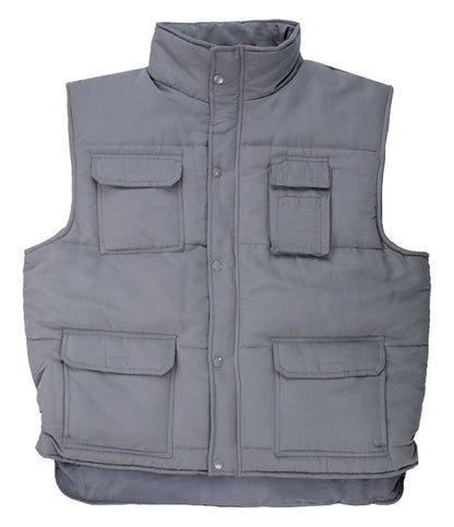 Bodywarmer de travail matelassé multi-poches  — coloris Grey #Couleur_Grey