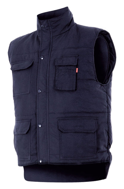 Bodywarmer de travail matelassé multi-poches  — coloris Navy #Couleur_Navy