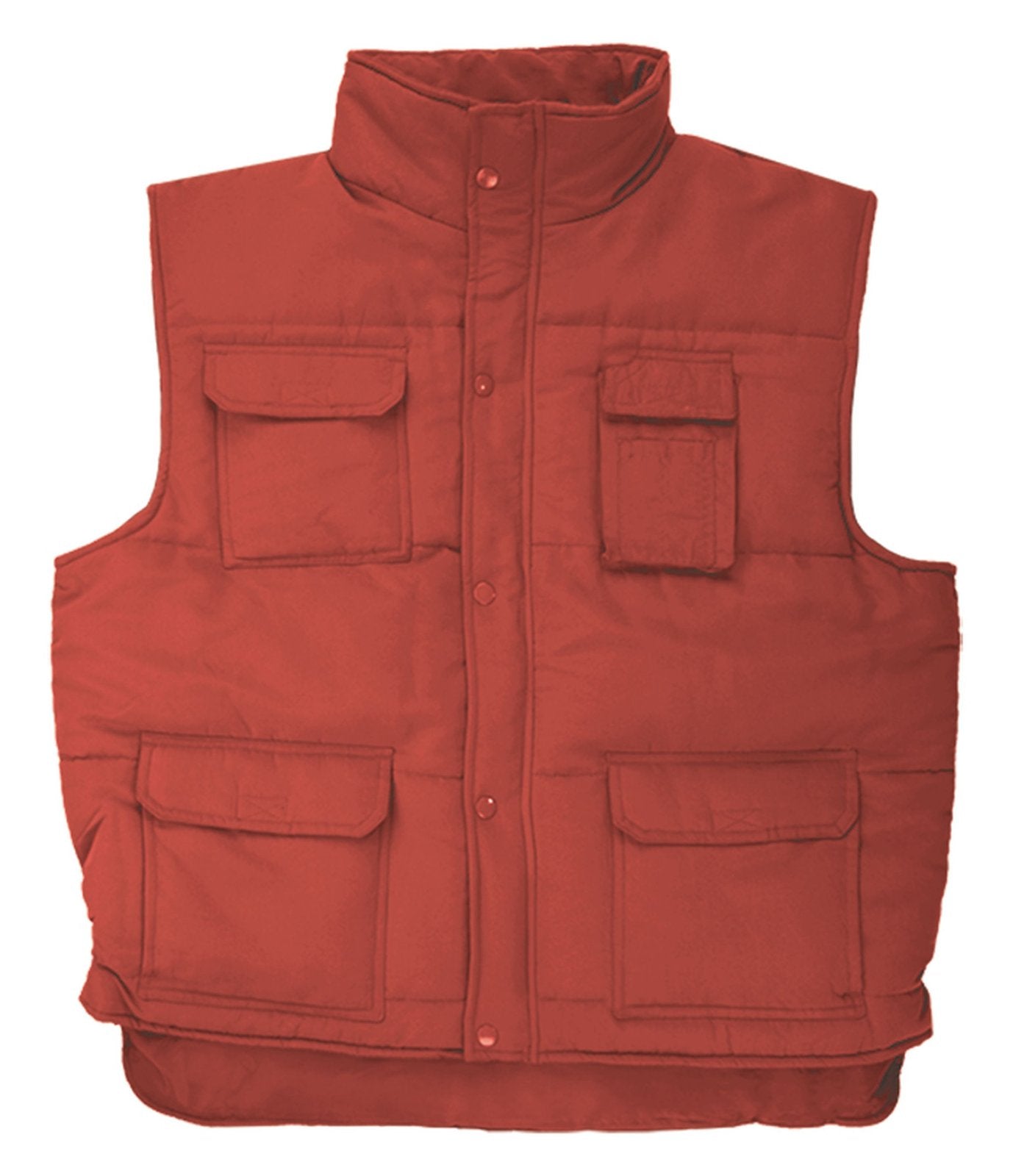 Bodywarmer de travail matelassé multi-poches  — coloris Red #Couleur_Red