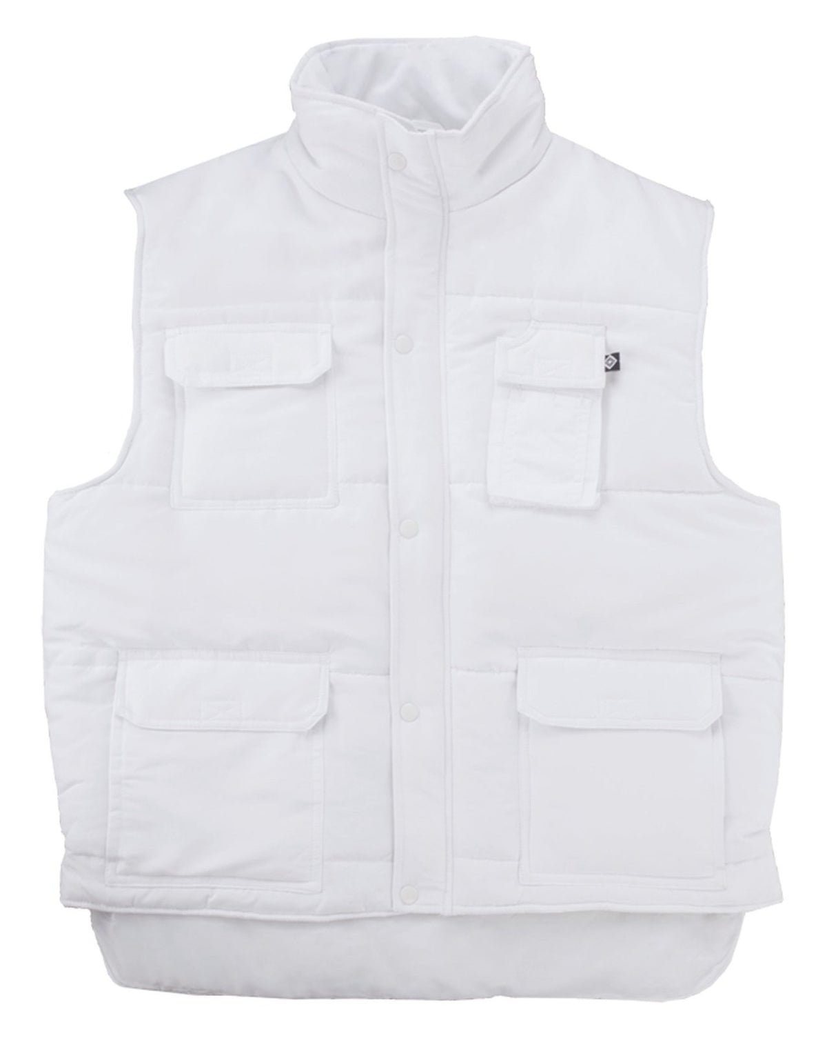 Bodywarmer de travail matelassé multi-poches  — coloris White #Couleur_White