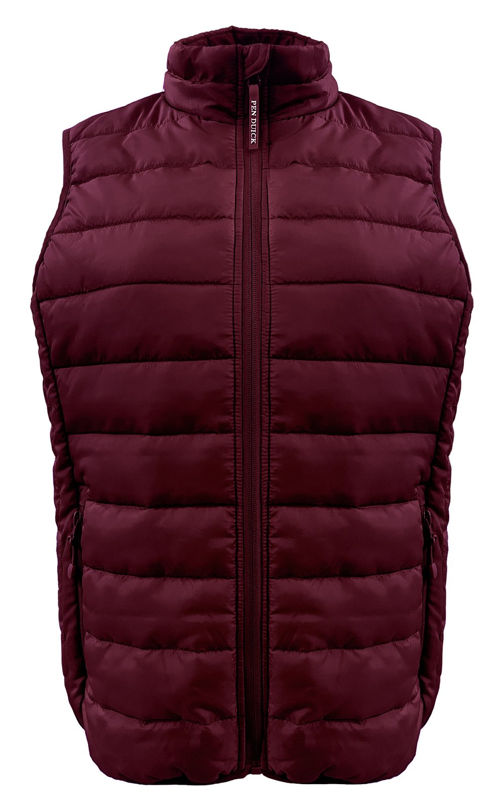 Bodywarmer femme en polyester recyclé — coloris Burgundy #Couleur_Burgundy