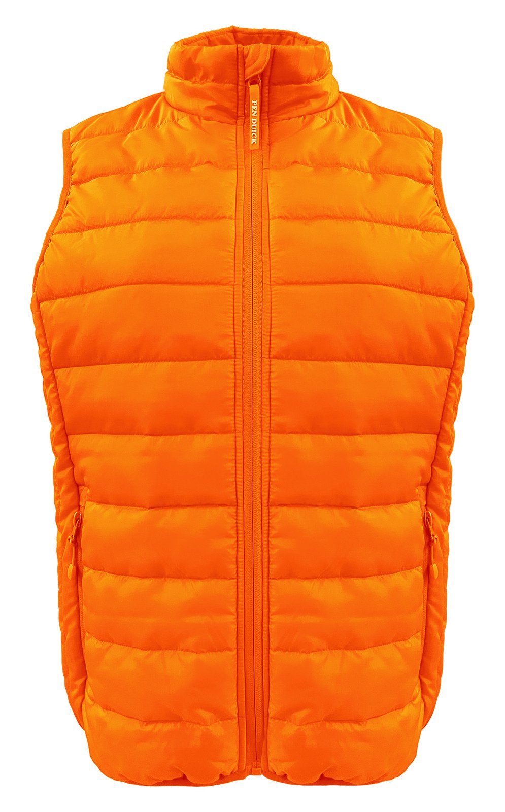 Bodywarmer femme en polyester recyclé — coloris Orange #Couleur_Orange