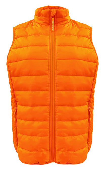 Bodywarmer femme en polyester recyclé — coloris Orange #Couleur_Orange