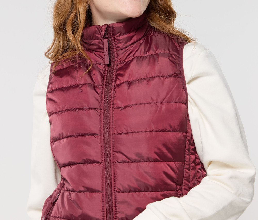 Bodywarmer femme en polyester recyclé
