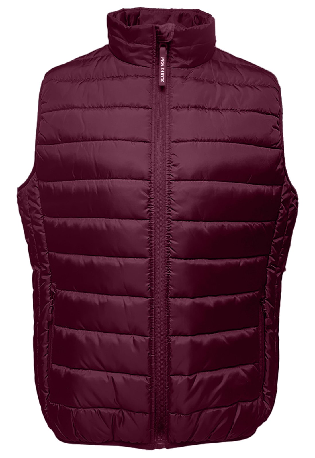 Bodywarmer homme en polyester recyclé  — coloris Burgundy #Couleur_Burgundy
