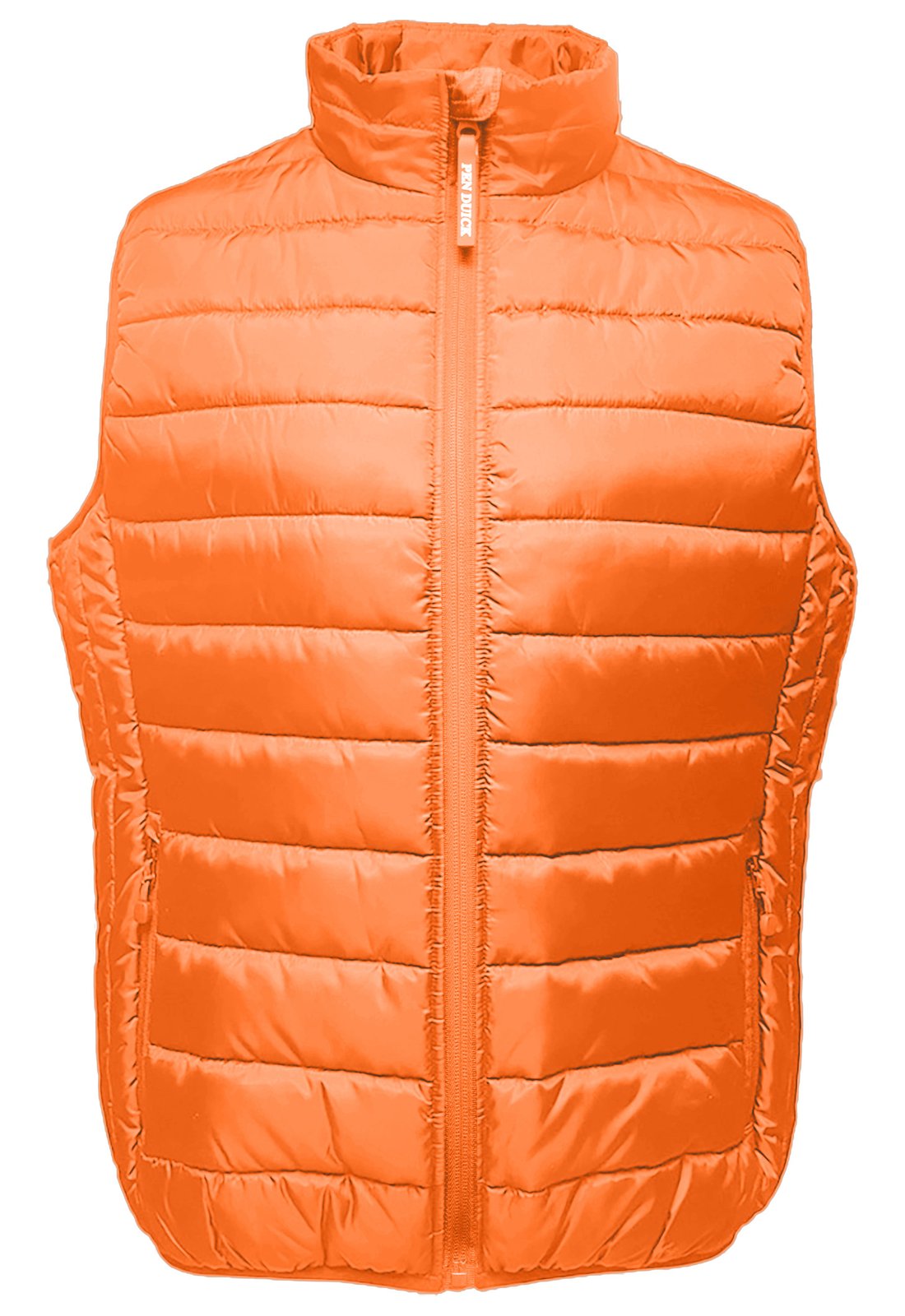 Bodywarmer homme en polyester recyclé  — coloris Orange #Couleur_Orange