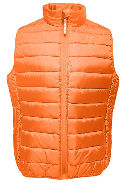 Bodywarmer homme en polyester recyclé  — coloris Orange #Couleur_Orange