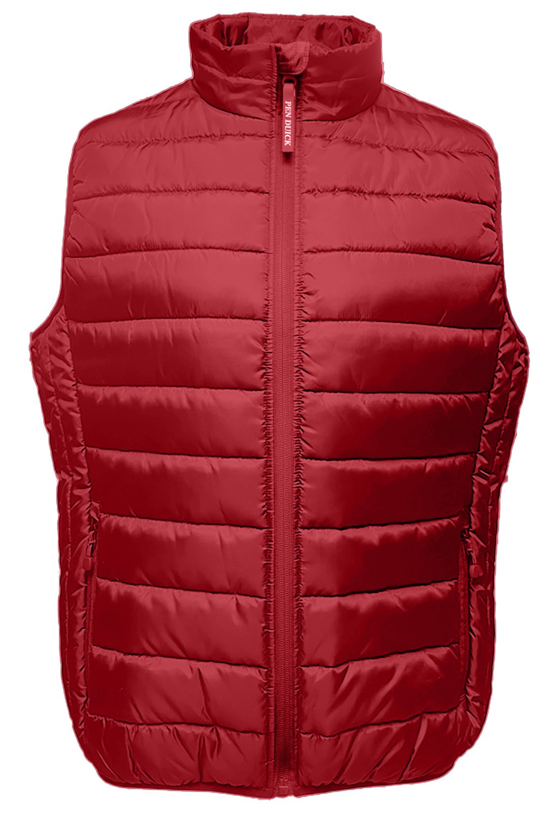 Bodywarmer homme en polyester recyclé  — coloris Red #Couleur_Red