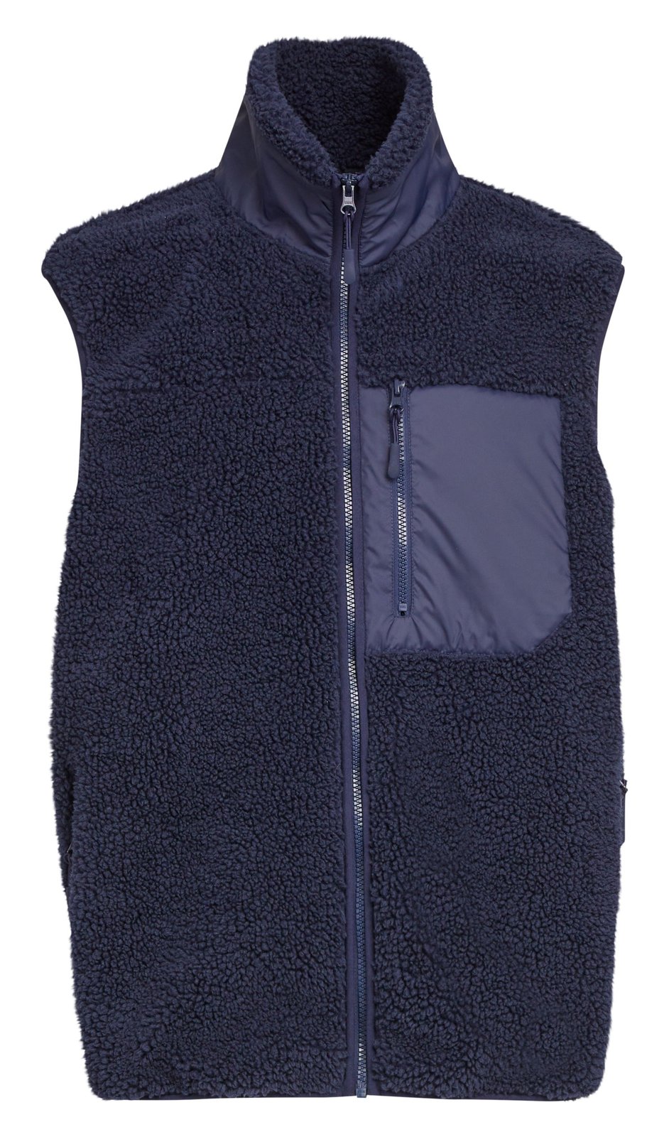 Bodywarmer polaire coupe-vent 400 g/m²  — coloris Navy #Couleur_Navy