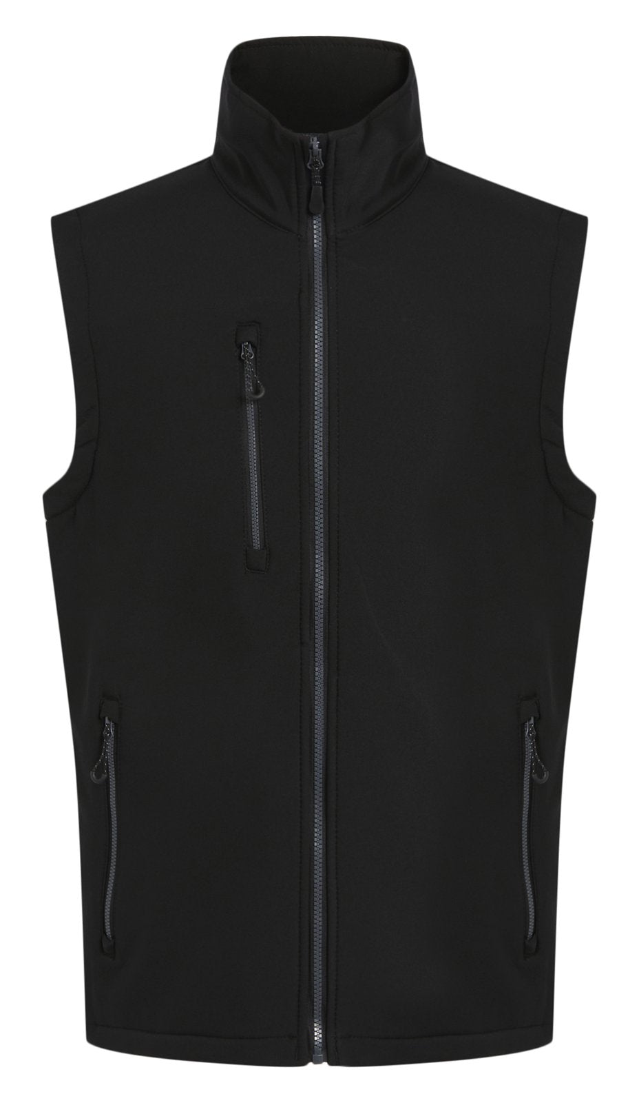 Bodywarmer Softshell 2 couches  — coloris Black / Seal Grey #Couleur_Black-/-Seal-Grey