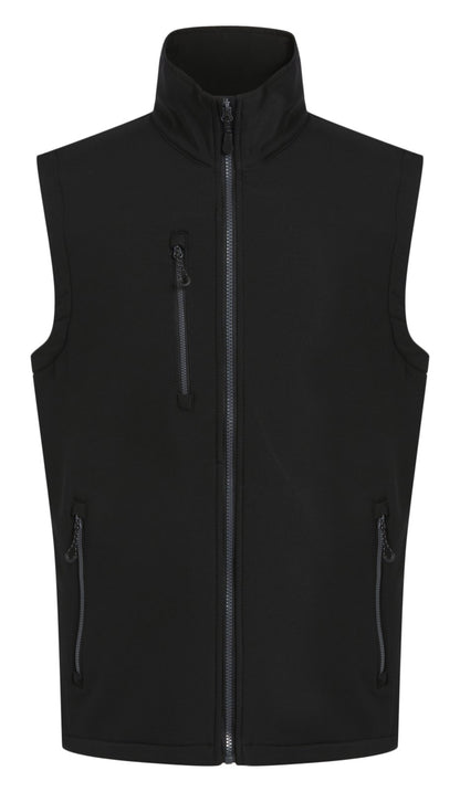 Bodywarmer Softshell 2 couches  — coloris Black / Seal Grey #Couleur_Black-/-Seal-Grey