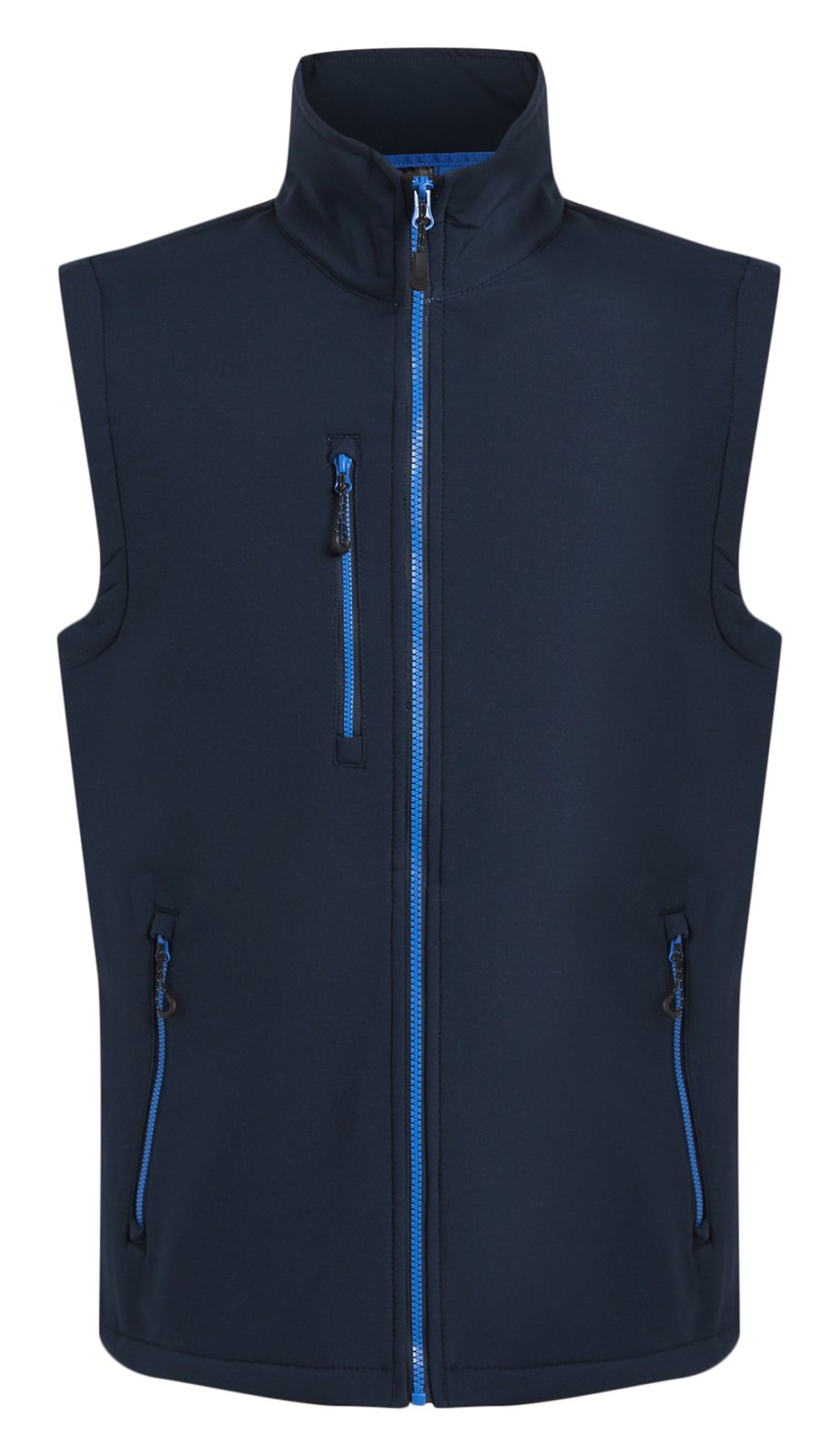 Bodywarmer Softshell 2 couches  — coloris Navy / French Blue #Couleur_Navy-/-French-Blue