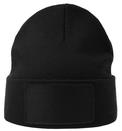 Bonnet avec empiècement pour marquage 74 g/m² — ATLANTIS HEADWEAR WIND-S WITH PATCH — coloris Black #Couleur_Black
