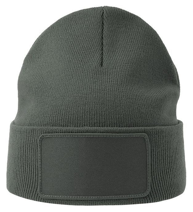 Bonnet avec empiècement pour marquage 74 g/m² — ATLANTIS HEADWEAR WIND-S WITH PATCH — coloris Dark Grey #Couleur_Dark-Grey