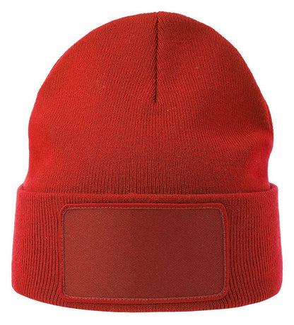Bonnet avec empiècement pour marquage 74 g/m² — ATLANTIS HEADWEAR WIND-S WITH PATCH — coloris Red #Couleur_Red