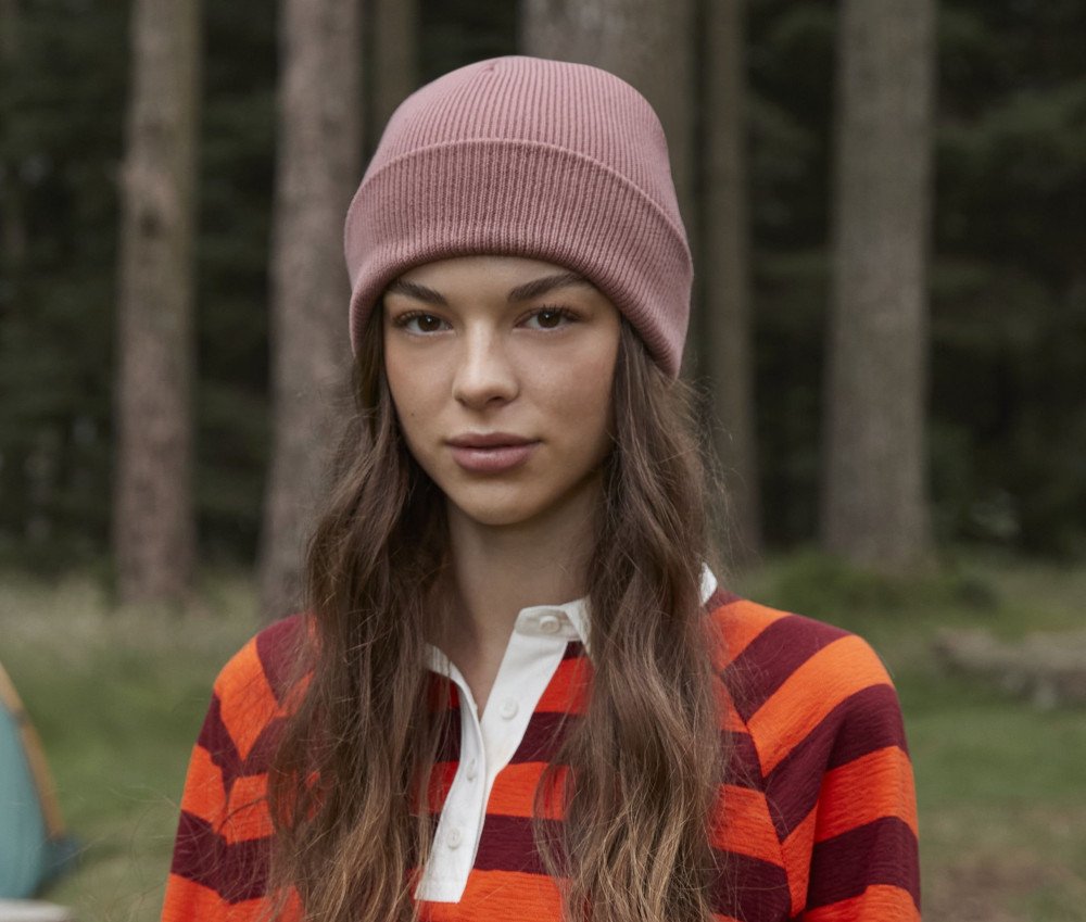 Bonnet en coton organique avec rabat — BEECHFIELD PREMIUM ORGANIC COTTON ORIGINAL CUFFED BEANIE