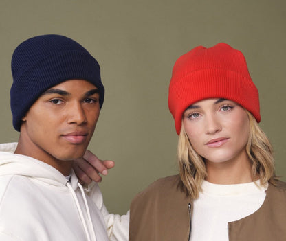 Bonnet en coton organique avec rabat — BEECHFIELD PREMIUM ORGANIC COTTON ORIGINAL CUFFED BEANIE