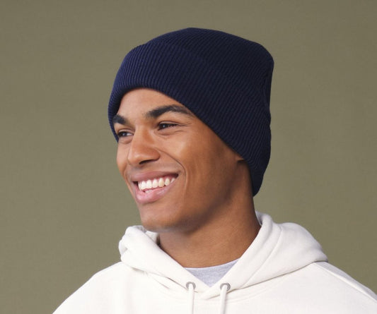 Bonnet en coton organique avec rabat — BEECHFIELD PREMIUM ORGANIC COTTON ORIGINAL CUFFED BEANIE