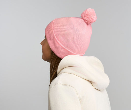Bonnet recylé à pompon pour enfant