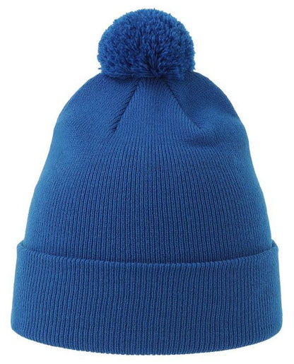Bonnet recylé à pompon pour enfant — coloris Royal #Couleur_Royal