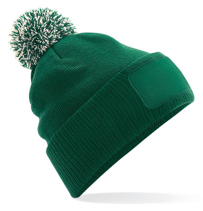 Bonnet Snowstar® avec zone de marquage  — coloris Bottle Green / Off White #Couleur_Bottle-Green-/-Off-White