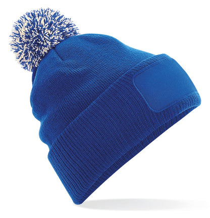 Bonnet Snowstar® avec zone de marquage  — coloris Bright Royal / Off White #Couleur_Bright-Royal-/-Off-White