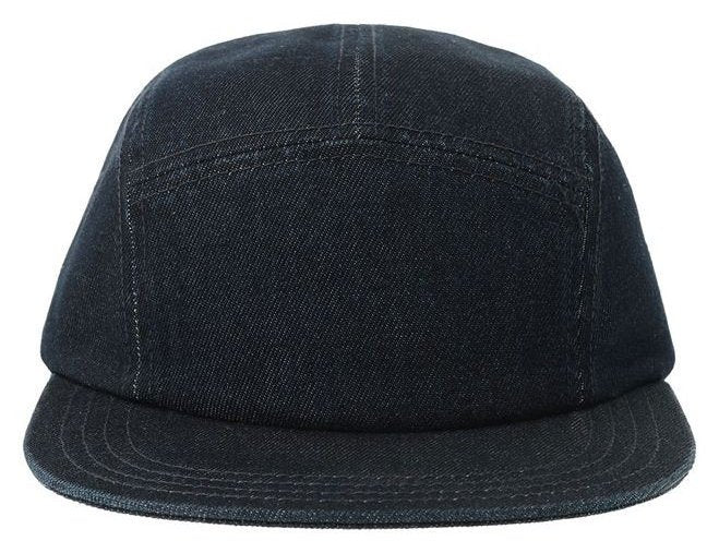 Casquette 5 pans en denim 280 g/m²  — coloris Dark Denim #Couleur_Dark-Denim