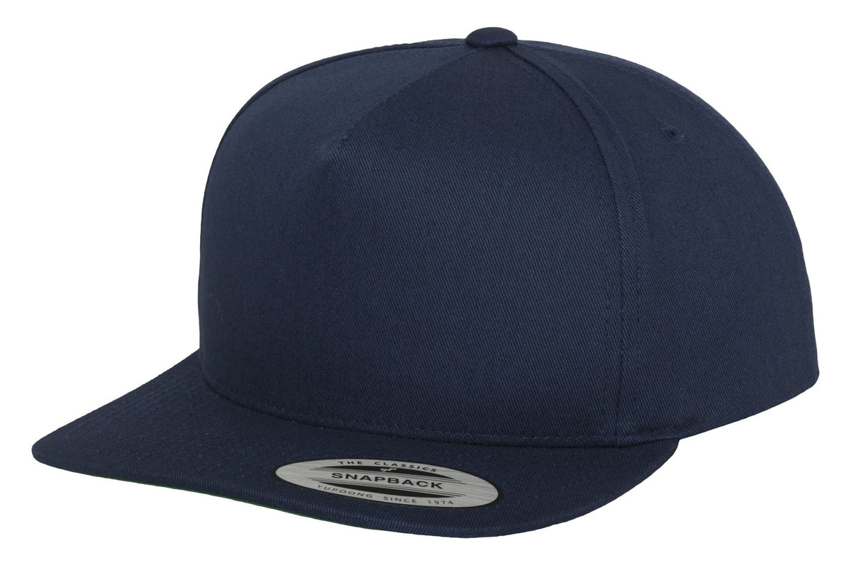Casquette 5 pans snapback premium 400 g/m²  — coloris Navy #Couleur_Navy